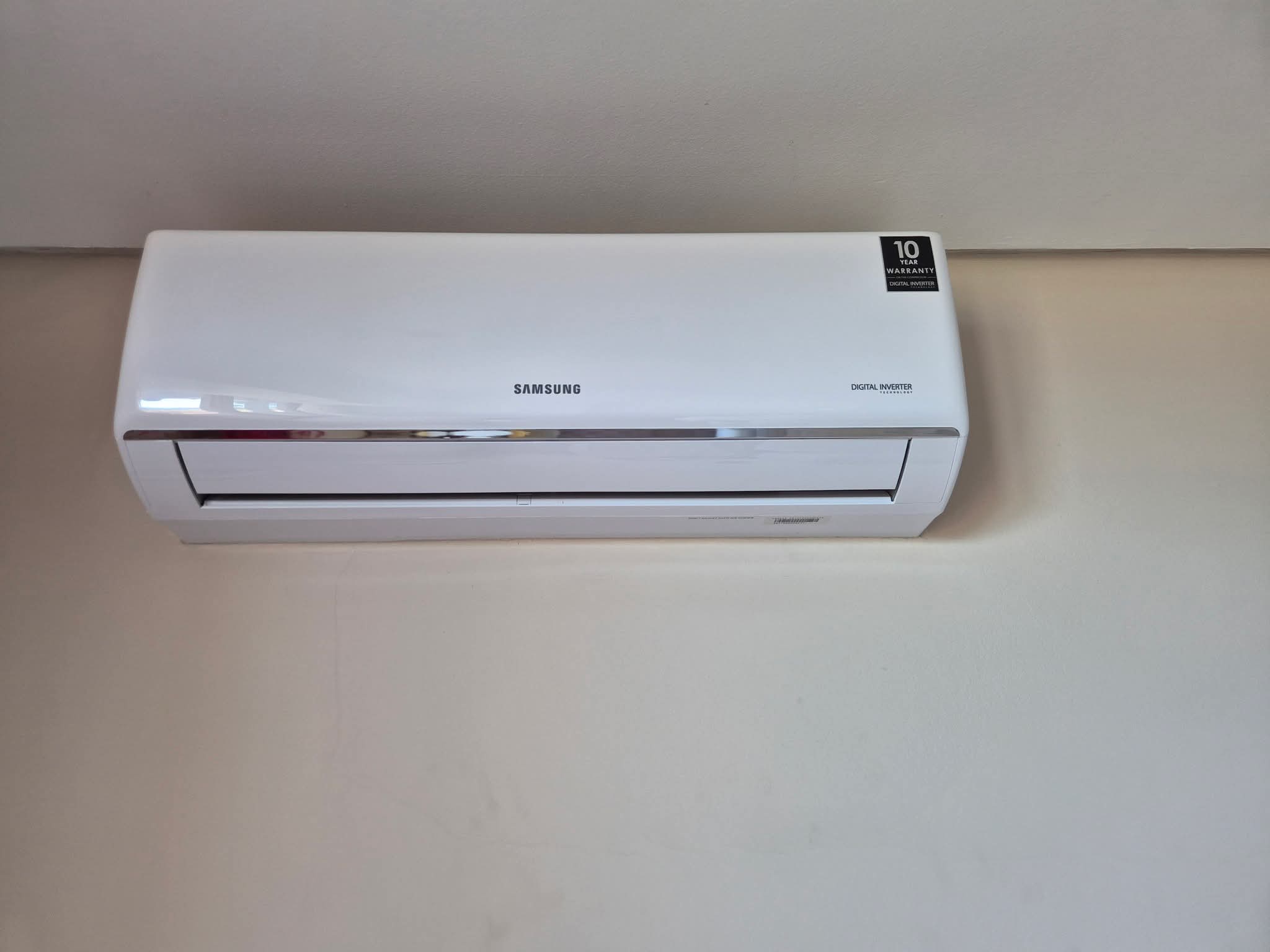 Samsung digital inverter split-unit air conditioner installed on a wall
